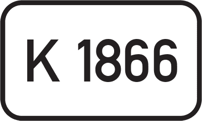 Straßenschild Kreisstraße K 1866