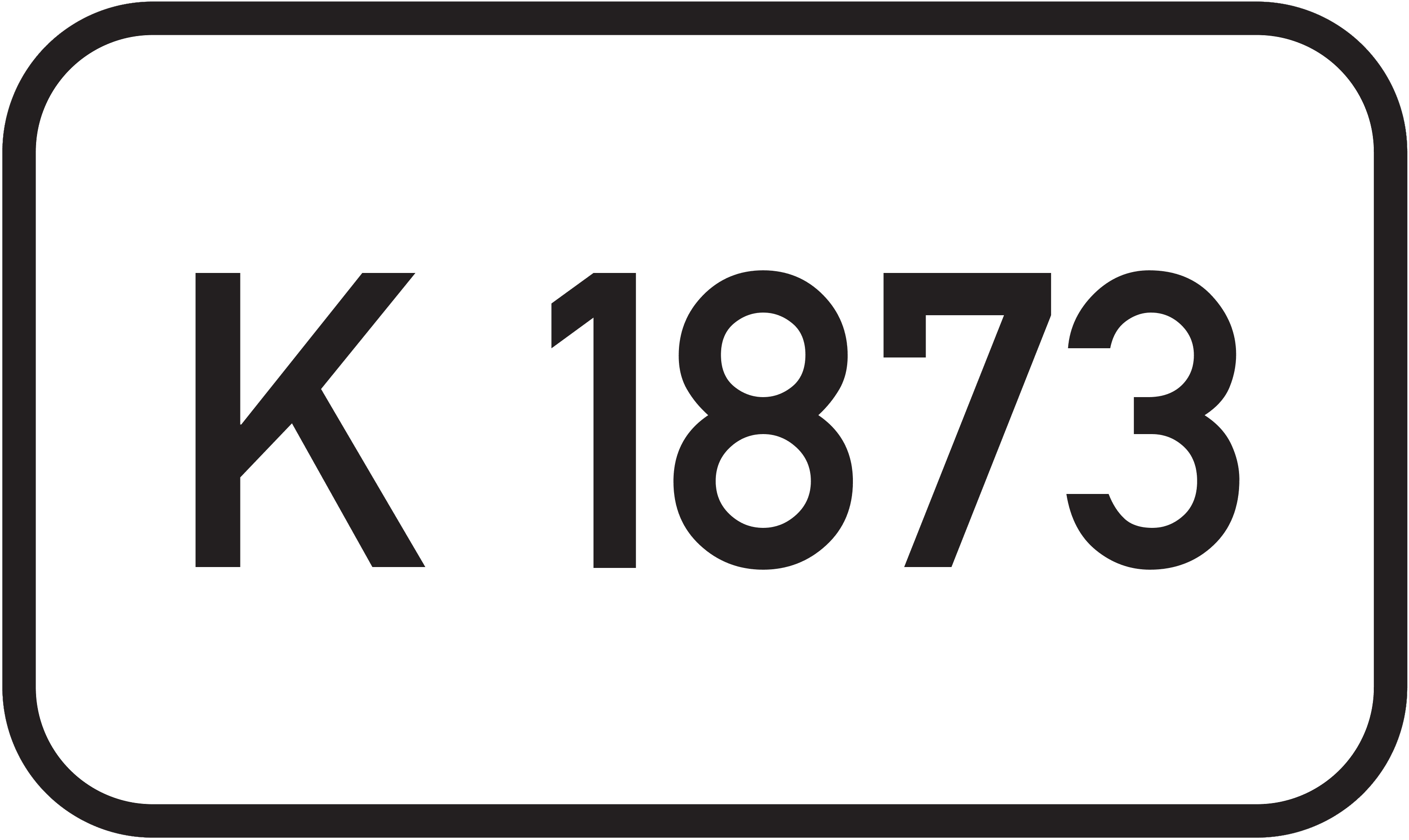 Straßenschild Kreisstraße K 1873