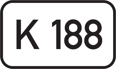 Straßenschild Kreisstraße K 188