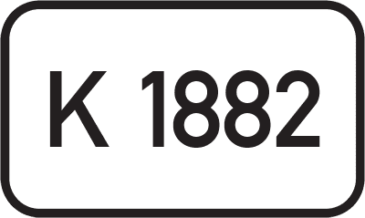 Straßenschild Kreisstraße K 1882