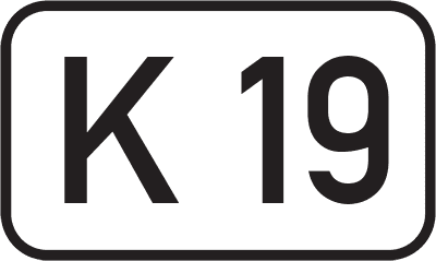 Straßenschild Kreisstraße K 19