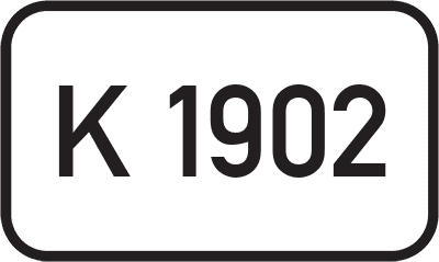 Straßenschild Kreisstraße K 1902