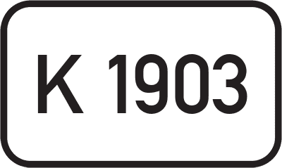Straßenschild Kreisstraße K 1903