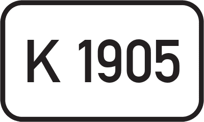 Straßenschild Kreisstraße K 1905