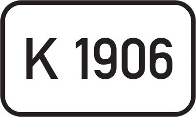 Straßenschild Kreisstraße K 1906
