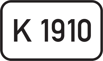 Straßenschild Kreisstraße K 1910