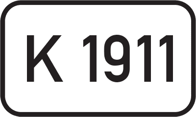 Straßenschild Kreisstraße K 1911