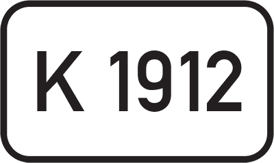 Straßenschild Kreisstraße K 1912