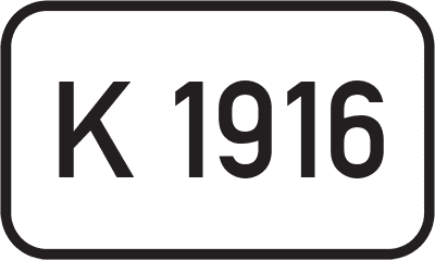 Straßenschild Kreisstraße K 1916