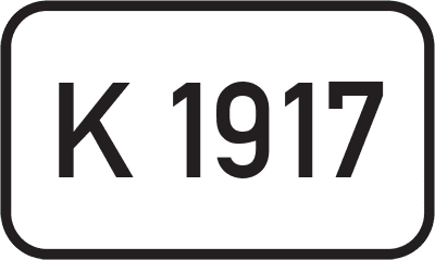 Straßenschild Kreisstraße K 1917
