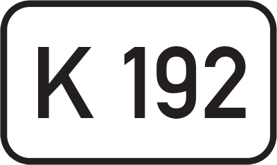Straßenschild Kreisstraße K 192