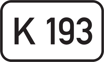 Straßenschild Kreisstraße K 193