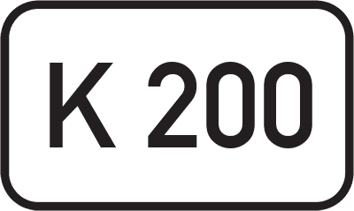 Straßenschild Kreisstraße K 200
