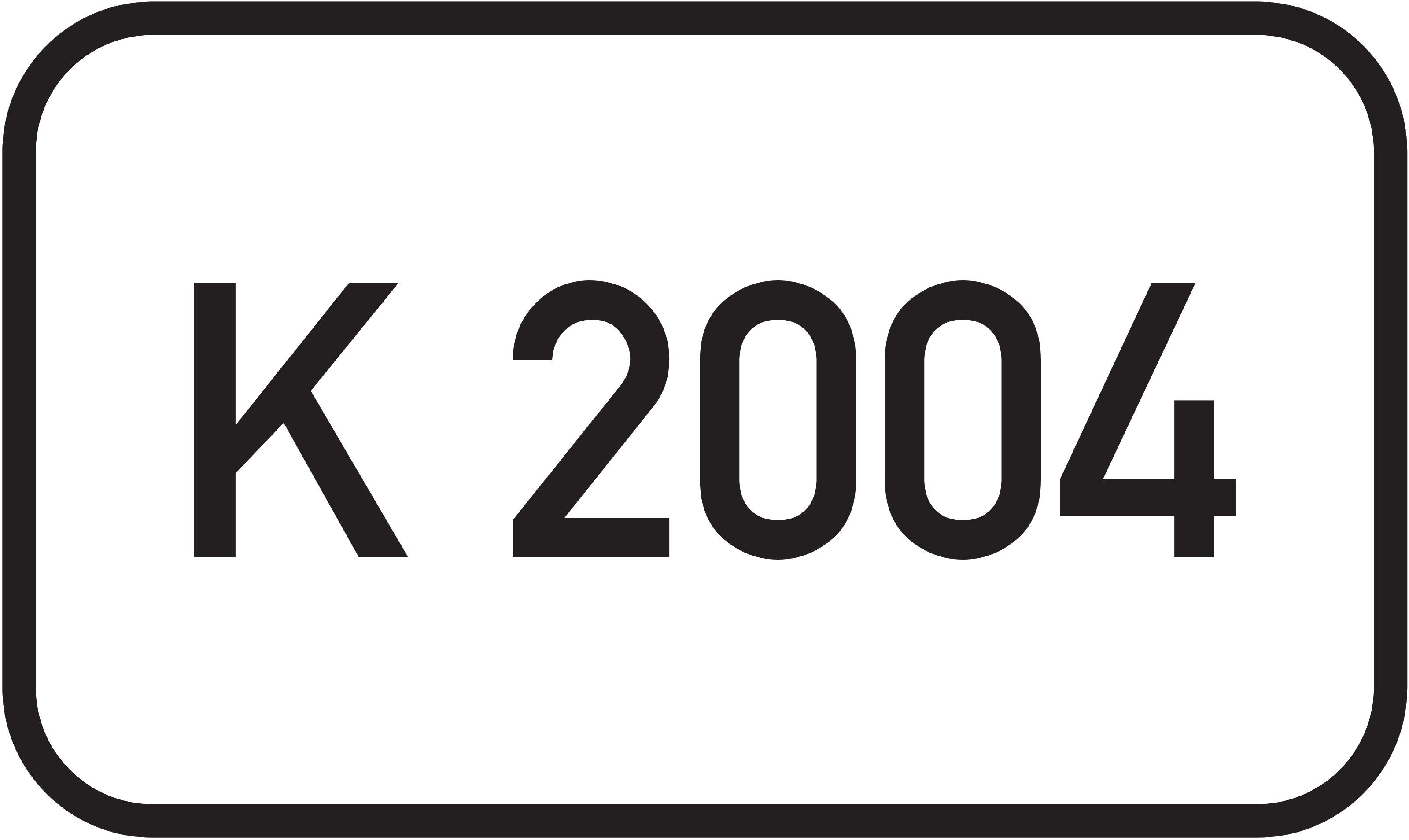 Straßenschild Kreisstraße K 2004
