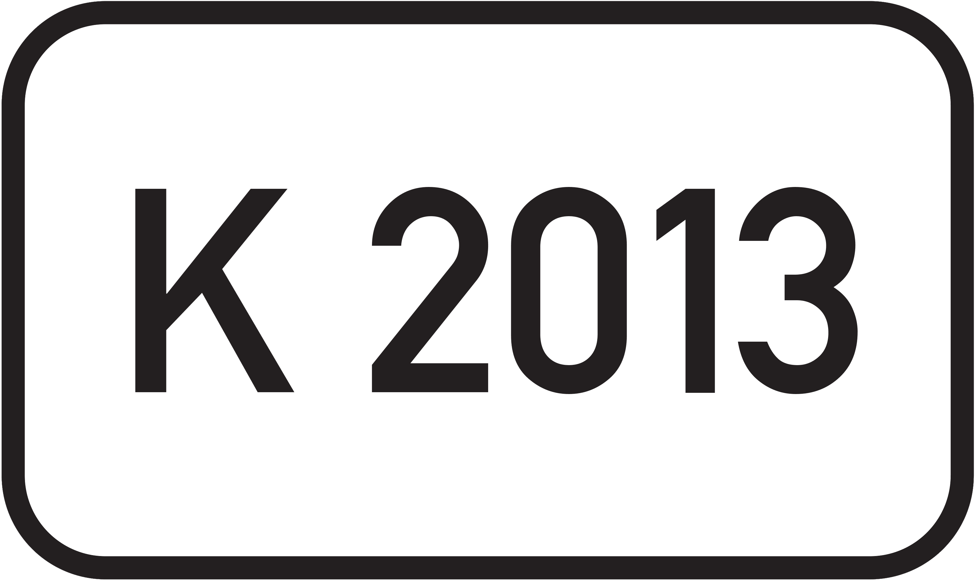 Straßenschild Kreisstraße K 2013