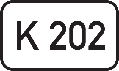 Straßenschild Kreisstraße K 202