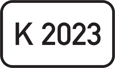 Straßenschild Kreisstraße K 2023