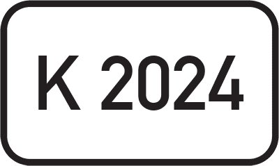 Straßenschild Kreisstraße K 2024