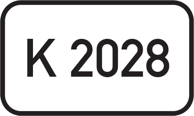 Straßenschild Kreisstraße K 2028