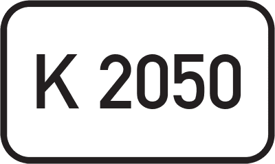 Straßenschild Kreisstraße K 2050