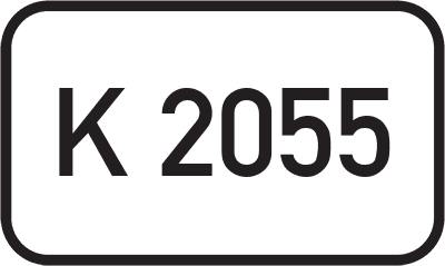 Straßenschild Kreisstraße K 2055