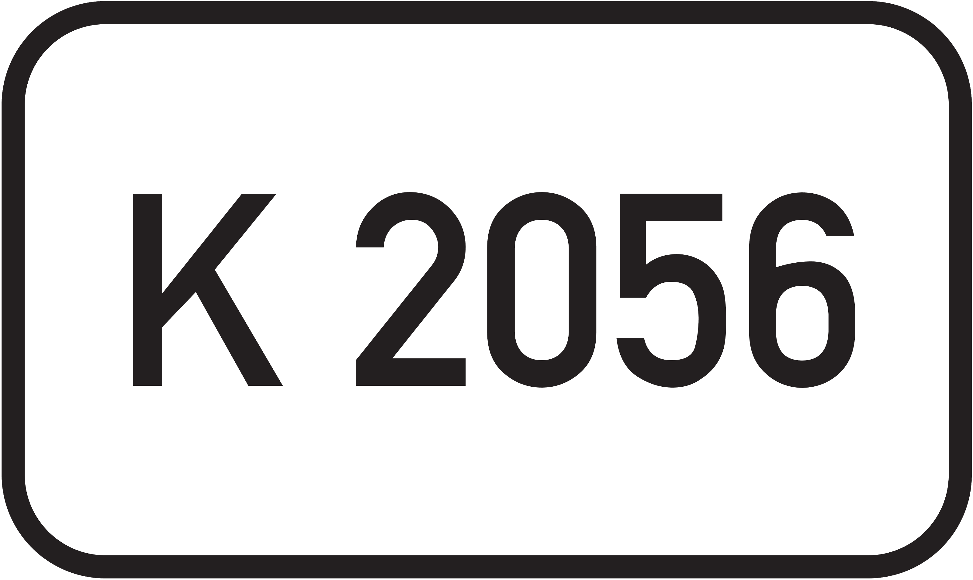 Straßenschild Kreisstraße K 2056