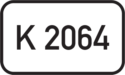 Straßenschild Kreisstraße K 2064