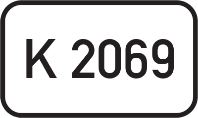 Straßenschild Kreisstraße K 2069