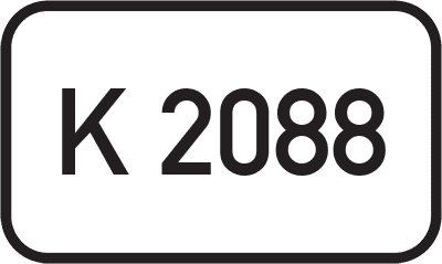 Straßenschild Kreisstraße K 2088