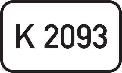 Straßenschild Kreisstraße K 2093