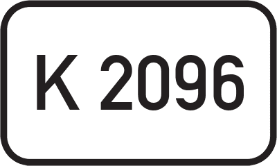 Straßenschild Kreisstraße K 2096