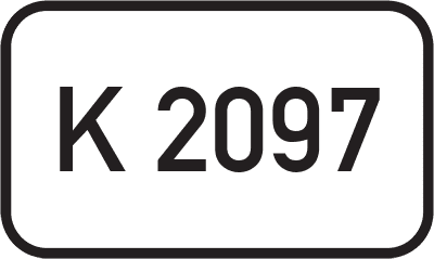 Straßenschild Kreisstraße K 2097