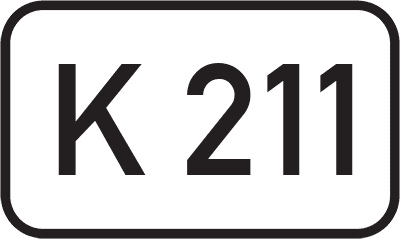 Straßenschild Kreisstraße K 211