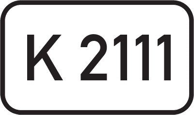 Straßenschild Kreisstraße K 2111