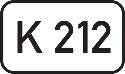 Straßenschild Kreisstraße K 212