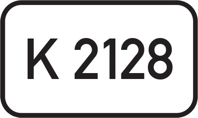 Straßenschild Kreisstraße K 2128