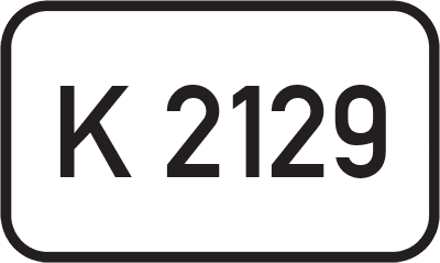 Straßenschild Kreisstraße K 2129