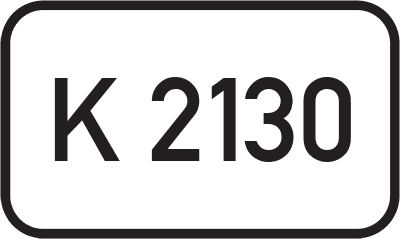 Straßenschild Kreisstraße K 2130