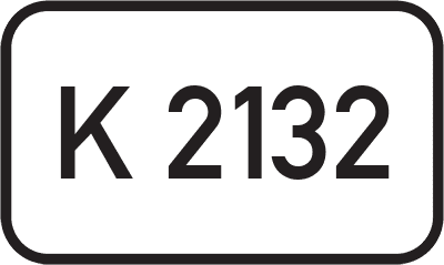 Straßenschild Kreisstraße K 2132