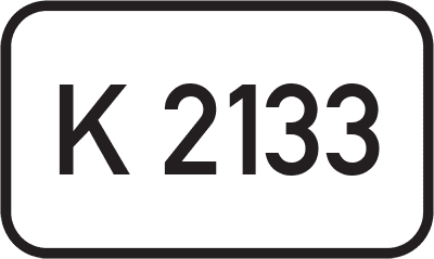 Straßenschild Kreisstraße K 2133