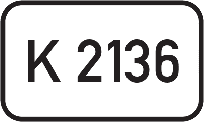 Straßenschild Kreisstraße K 2136