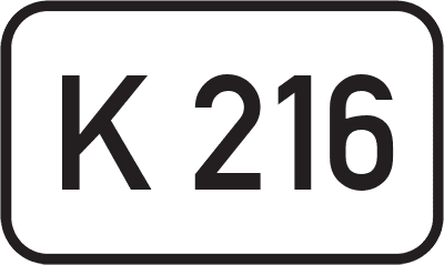 Straßenschild Kreisstraße K 216