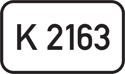 Straßenschild Kreisstraße K 2163