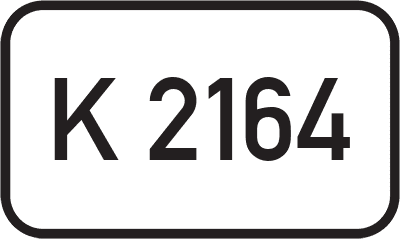 Straßenschild Kreisstraße K 2164