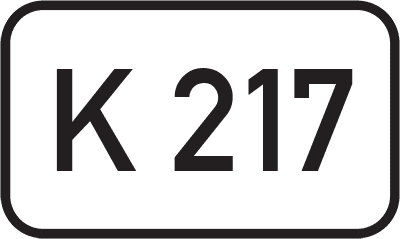 Straßenschild Kreisstraße K 217