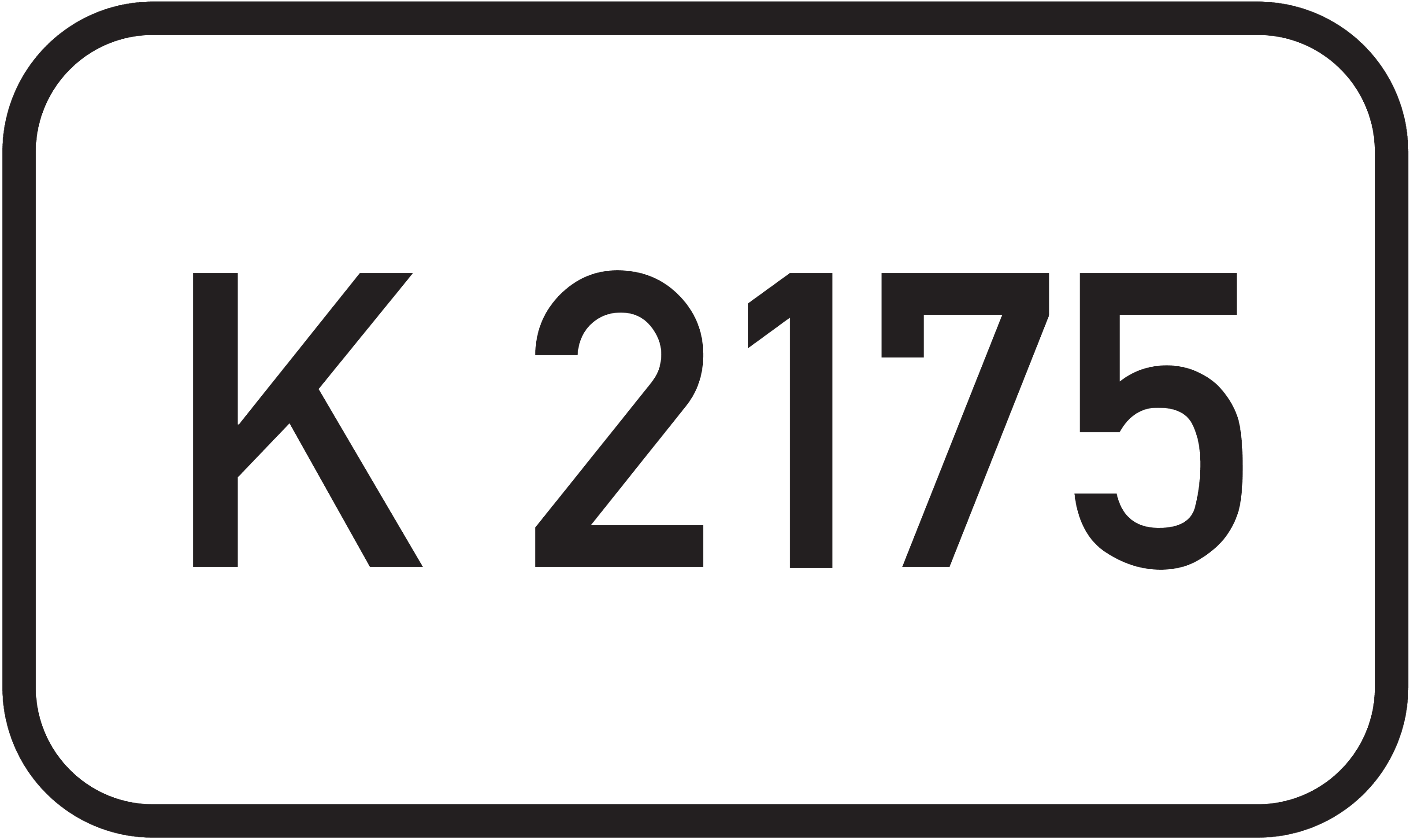 Straßenschild Kreisstraße K 2175
