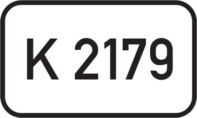 Straßenschild Kreisstraße K 2179