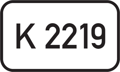 Straßenschild Kreisstraße K 2219