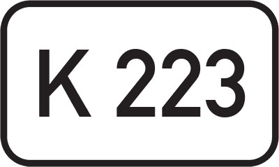 Straßenschild Kreisstraße K 223