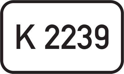 Straßenschild Kreisstraße K 2239